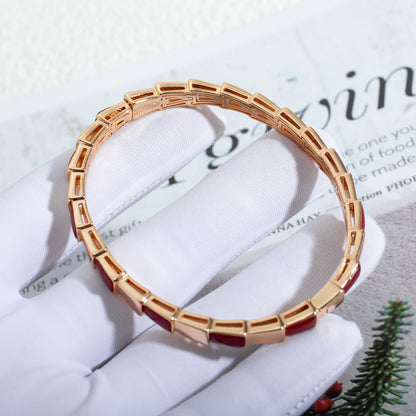 [Charm Aries Jewelry]SERPENTI BRACELET PINK GOLD RUBELLITE