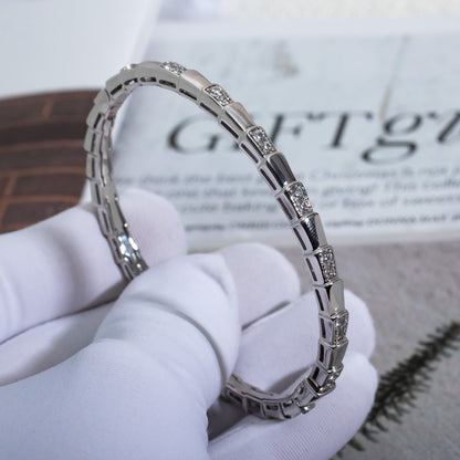[Charm Aries Jewelry]SERPENTI BRACELET SILVER DIAMOND