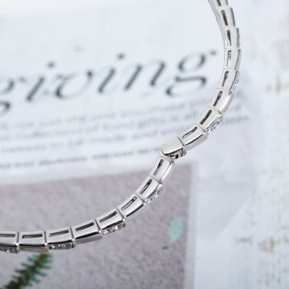 [Charm Aries Jewelry]SERPENTI BRACELET SILVER DIAMOND