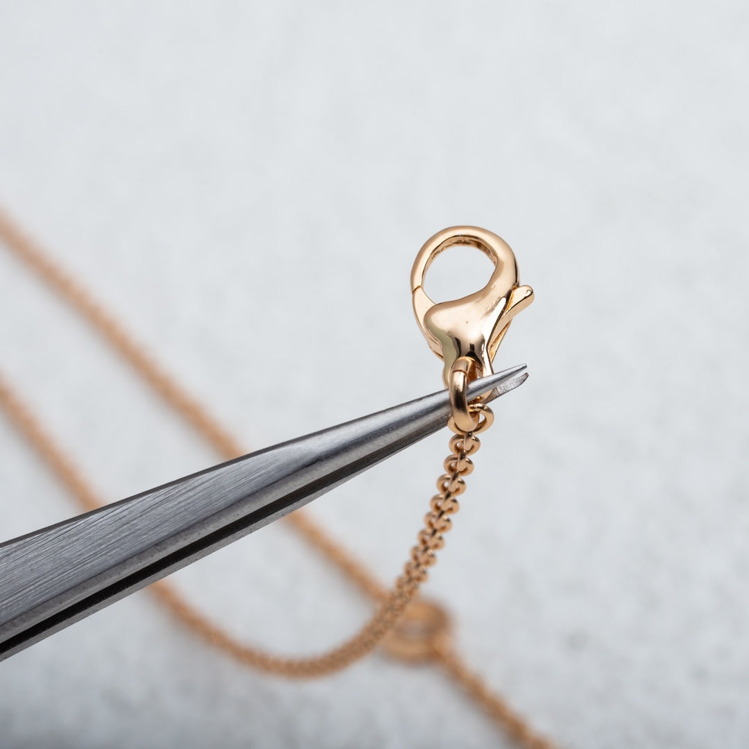 [Charm Aries Jewelry]PARENTESI NECKLACE PINK GOLD