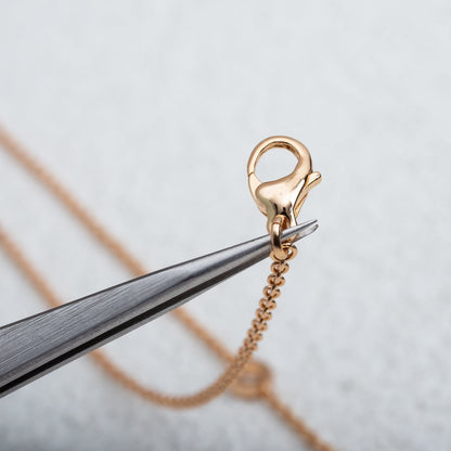 [Charm Aries Jewelry]PARENTESI NECKLACE PINK GOLD