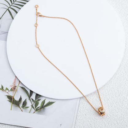 [Charm Aries Jewelry]PARENTESI NECKLACE PINK GOLD
