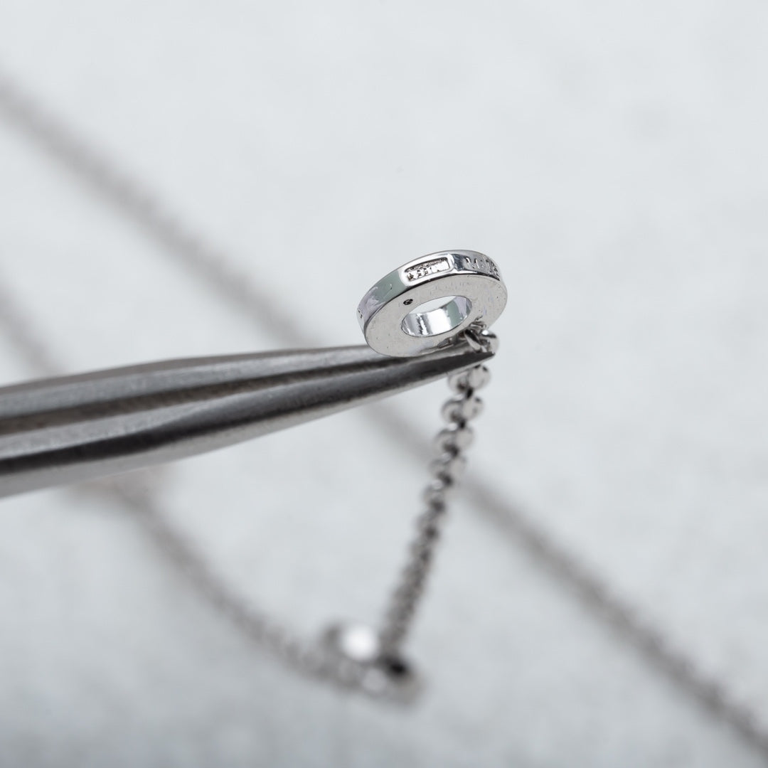 [Charm Aries Jewelry]PARENTESI NECKLACE SILVER DIAMOND