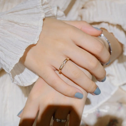 [Charm Aries Jewelry]LOVE RING 2.65MM DIAMOND