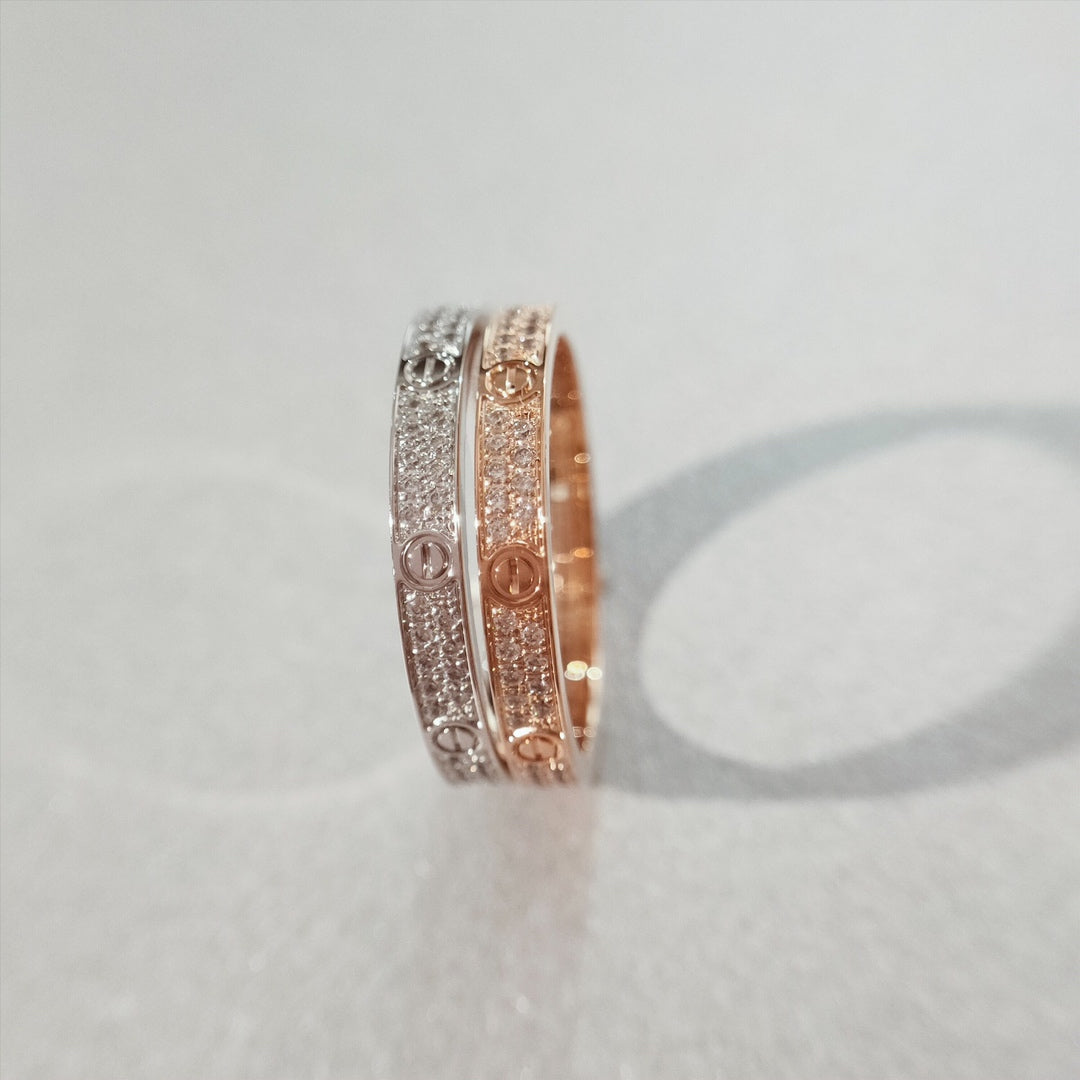 [Charm Aries Jewelry]LOVE RING 2.65MM DIAMOND