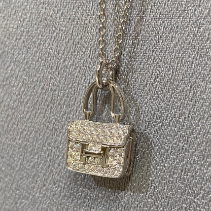 [Charm Aries Jewelry]CONSTANCE PEDANT DIAMOND NECKLACE