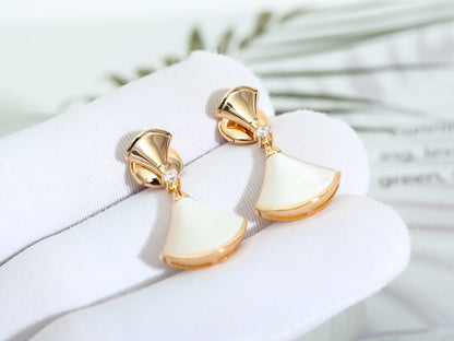 [Charm Aries Jewelry]DREAM MOP PINK GOLD EARRINGS