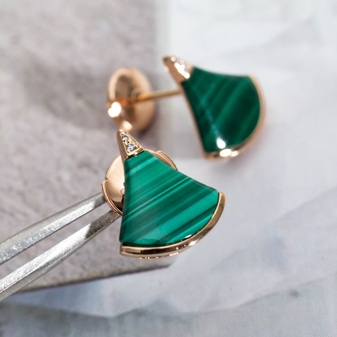 [Charm Aries Jewelry]DIVAS DREAM EARRINGS PINK GOLD