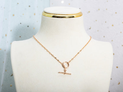 [Charm Aries Jewelry]ECHAPPEE NECKLACE PINK GOLD