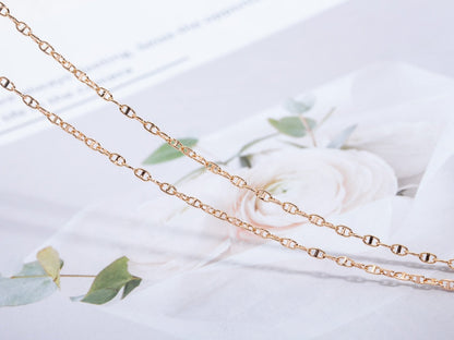 [Charm Aries Jewelry]ECHAPPEE NECKLACE PINK GOLD