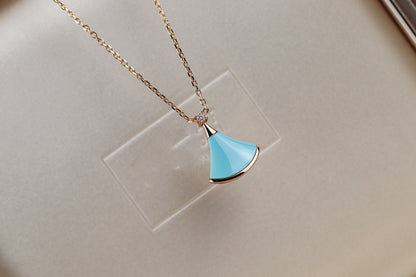 [Charm Aries Jewelry]DREAM NECKLACE TURQUOISE PINK GOLD