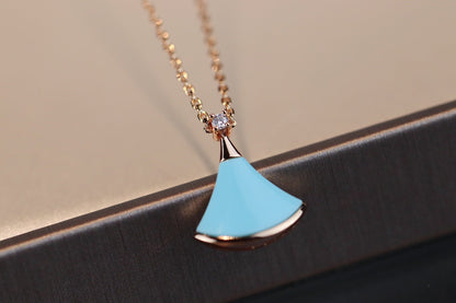 [Charm Aries Jewelry]DREAM NECKLACE TURQUOISE PINK GOLD