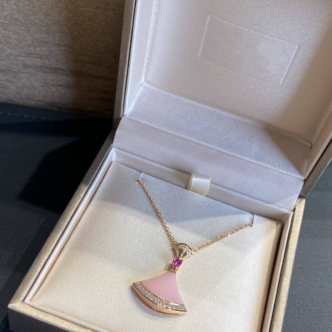 [Charm Aries Jewelry]DREAM NECKLACE PINK OPAL