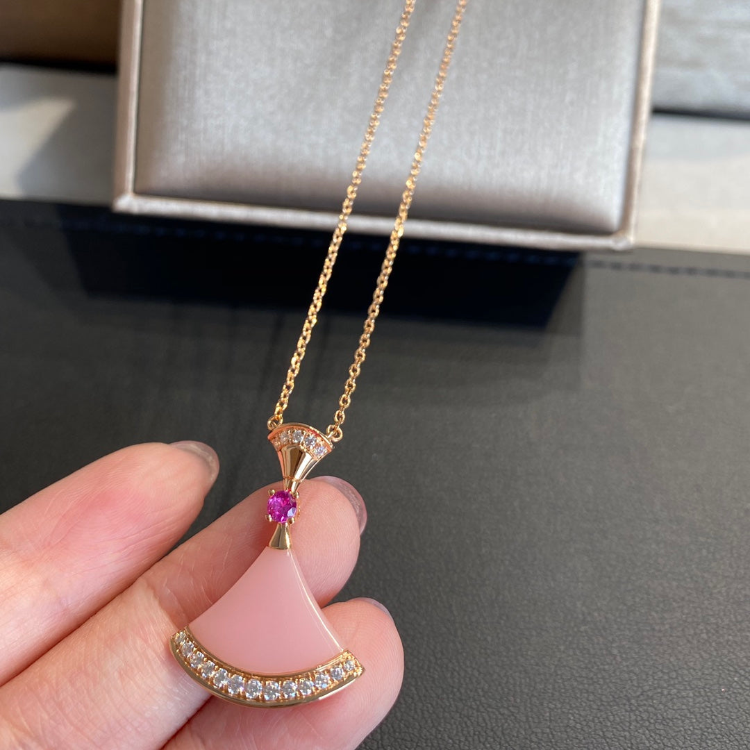 [Charm Aries Jewelry]DREAM NECKLACE PINK OPAL