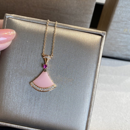 [Charm Aries Jewelry]DREAM NECKLACE PINK OPAL
