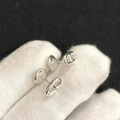 [Charm Aries Jewelry]CHAINE SMALL EARRINGS GOLD AND SILVER