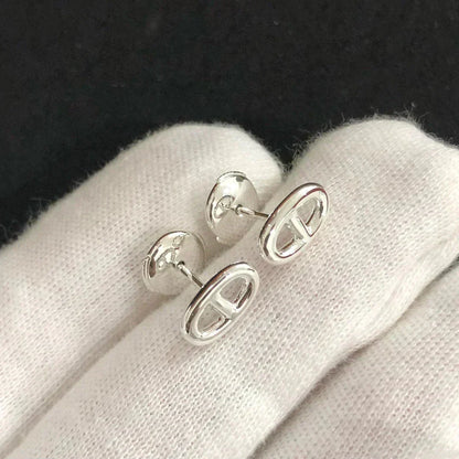 [Charm Aries Jewelry]CHAINE SMALL EARRINGS GOLD AND SILVER