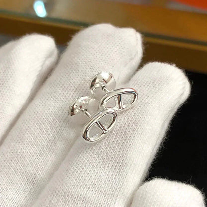[Charm Aries Jewelry]CHAINE SMALL EARRINGS GOLD AND SILVER