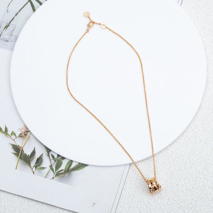 [Charm Aries Jewelry]SERPENTI PINK GOLD NECKLACE DIAMOND