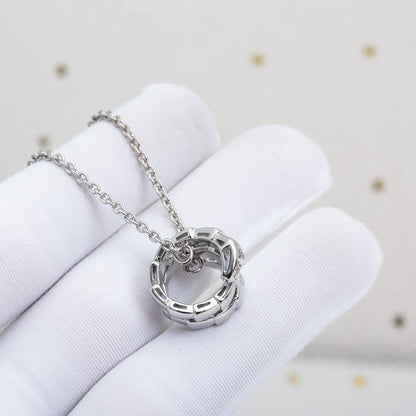 [Charm Aries Jewelry]SERPENTI SILVER NECKLACE DIAMOND
