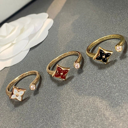 [Charm Aries Jewelry]STAR 1 DIAMOND OPEN RING