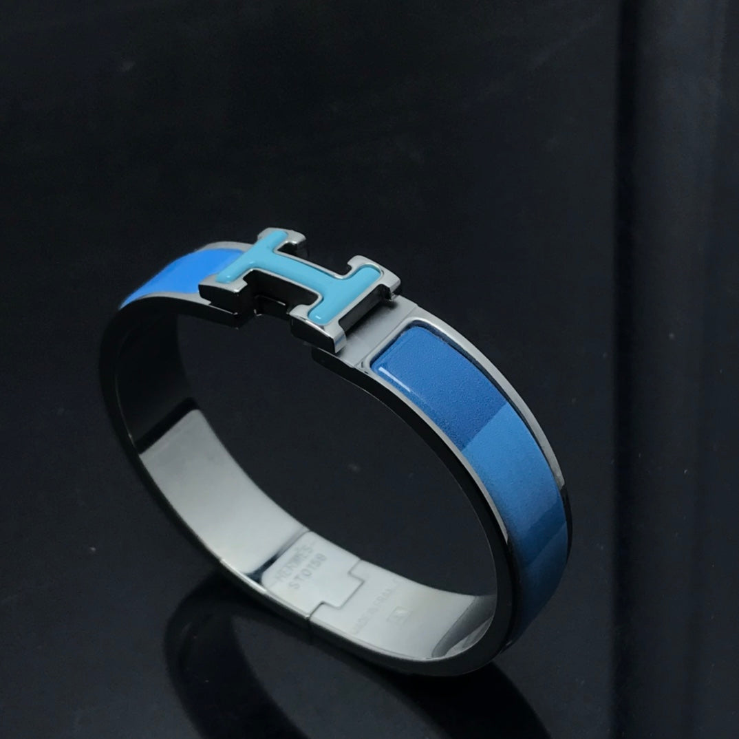 [Charm Aries Jewelry]H BRACELET BLUE RAINBOW CERAMIC
