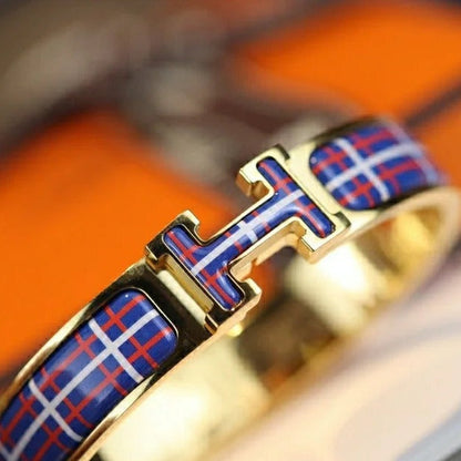 [Charm Aries Jewelry]H TARTAN BRACELET 12MM