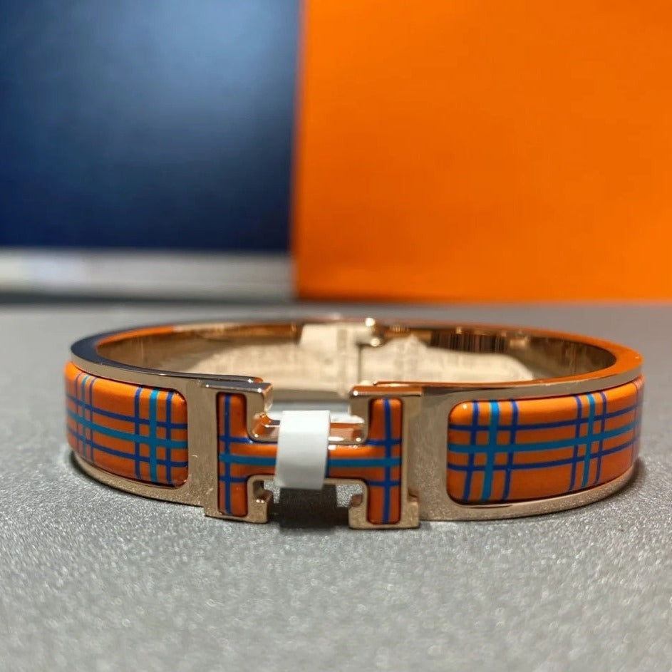 [Charm Aries Jewelry]H TARTAN BRACELET 12MM