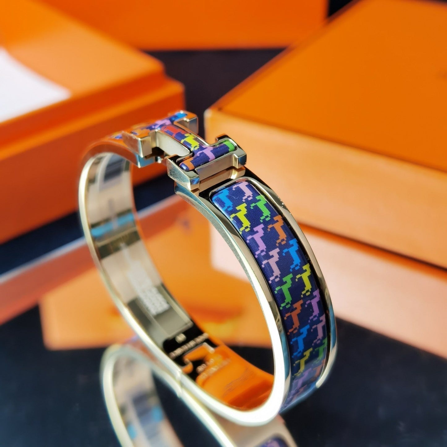 [Charm Aries Jewelry]H HORSE BRACELET 12MM
