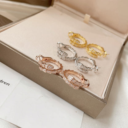 [Charm Aries Jewelry]SERPENTI EARRINGS DIAMOND