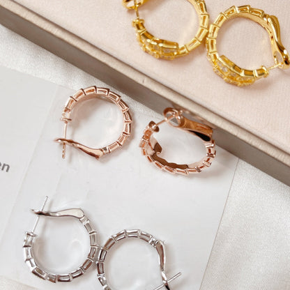 [Charm Aries Jewelry]SERPENTI EARRINGS DIAMOND