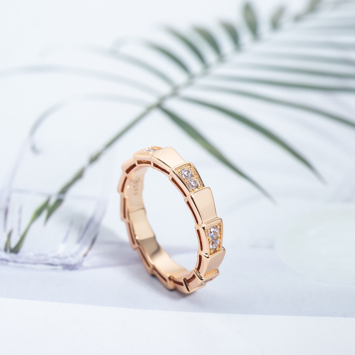 [Charm Aries Jewelry]SERPENTI RING PINK GOLD  3MM