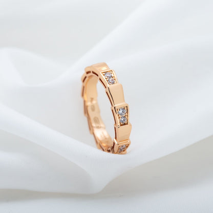 [Charm Aries Jewelry]SERPENTI RING PINK GOLD  3MM