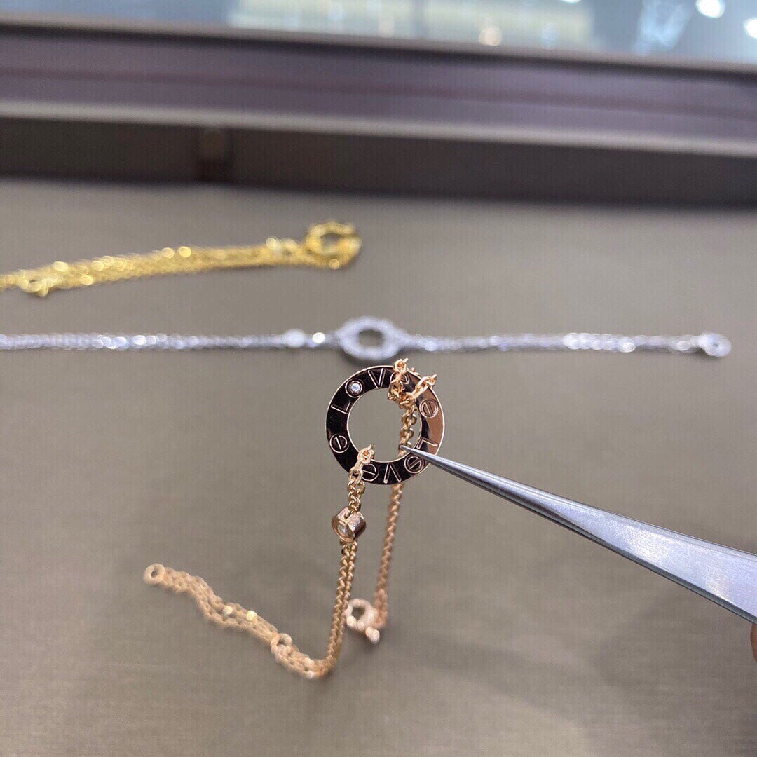 [Charm Aries Jewelry]LOVE BRACELET 2 DIAMOND