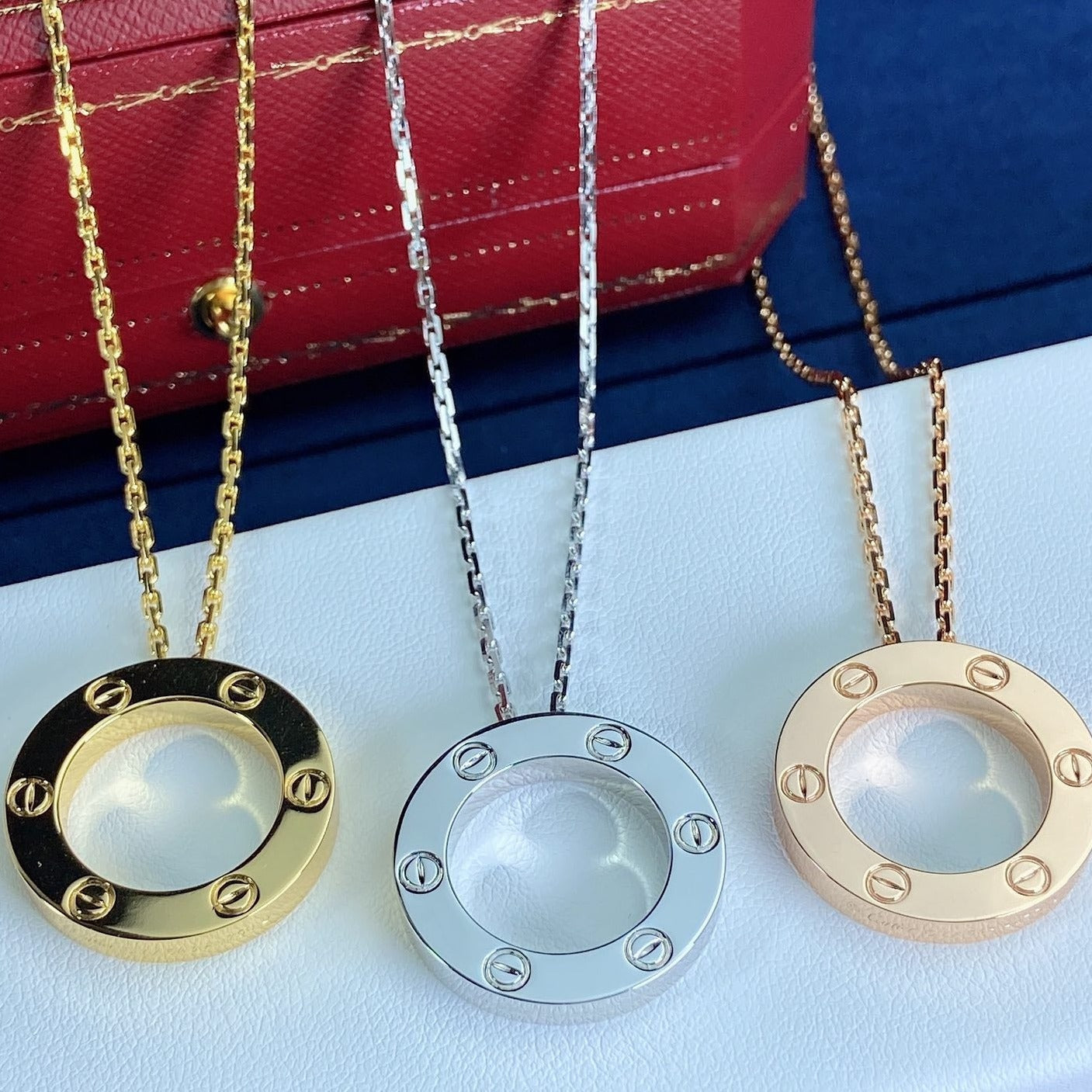 [Charm Aries Jewelry]LOVE NECKLACE 16MM