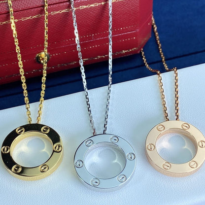 [Charm Aries Jewelry]LOVE NECKLACE 16MM