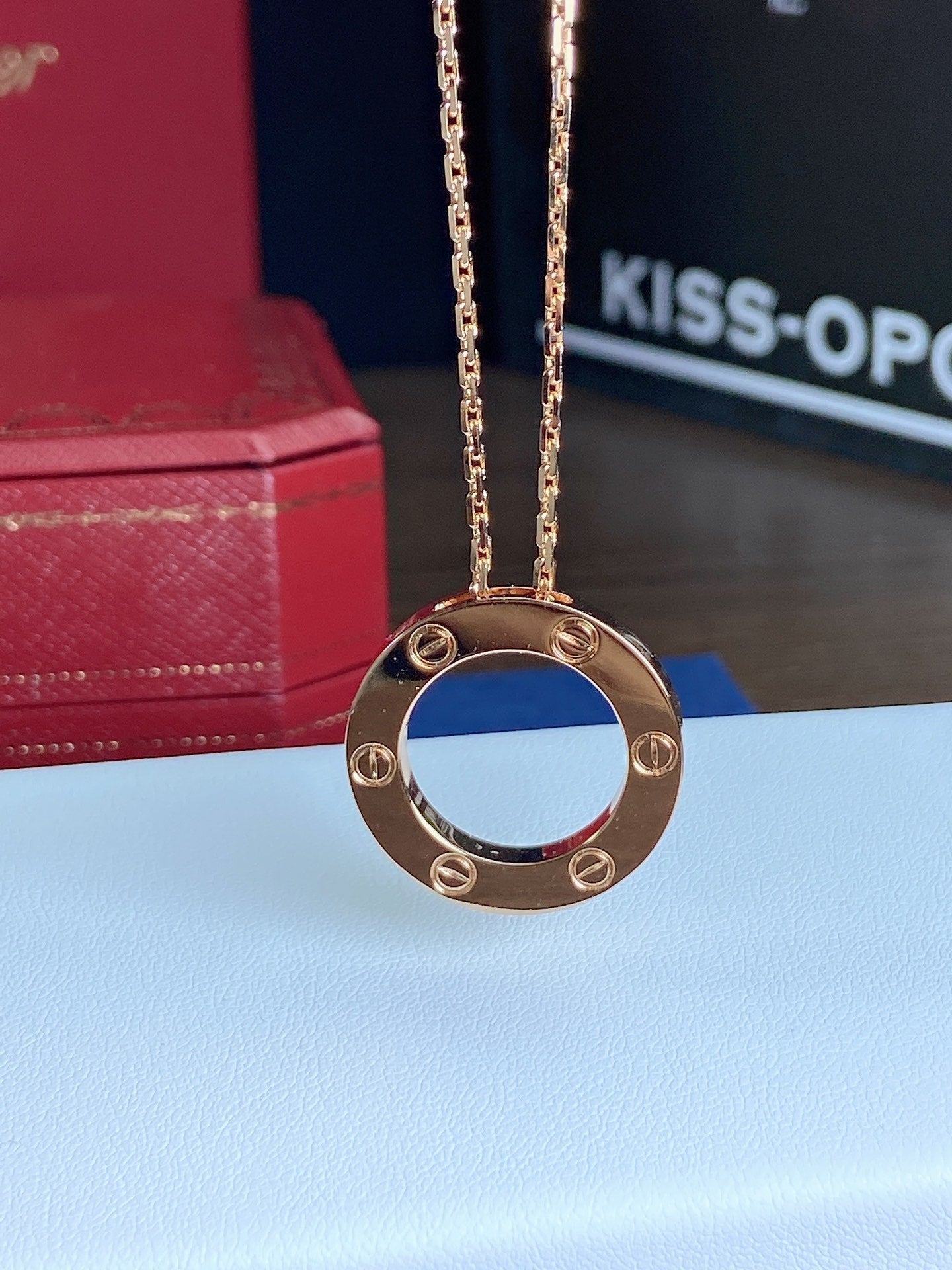 [Charm Aries Jewelry]LOVE NECKLACE 16MM