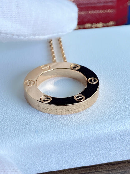[Charm Aries Jewelry]LOVE NECKLACE 16MM