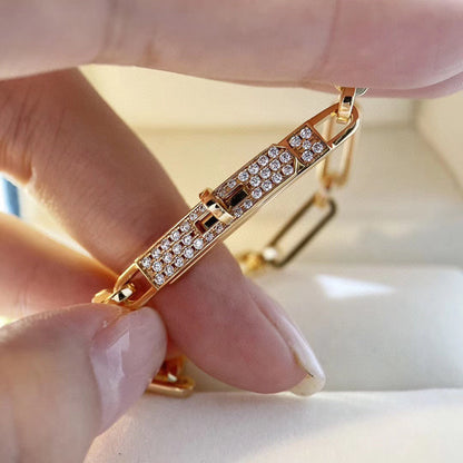 [Charm Aries Jewelry]CHAINE BRACELET SMALL MODEL DIAMOND