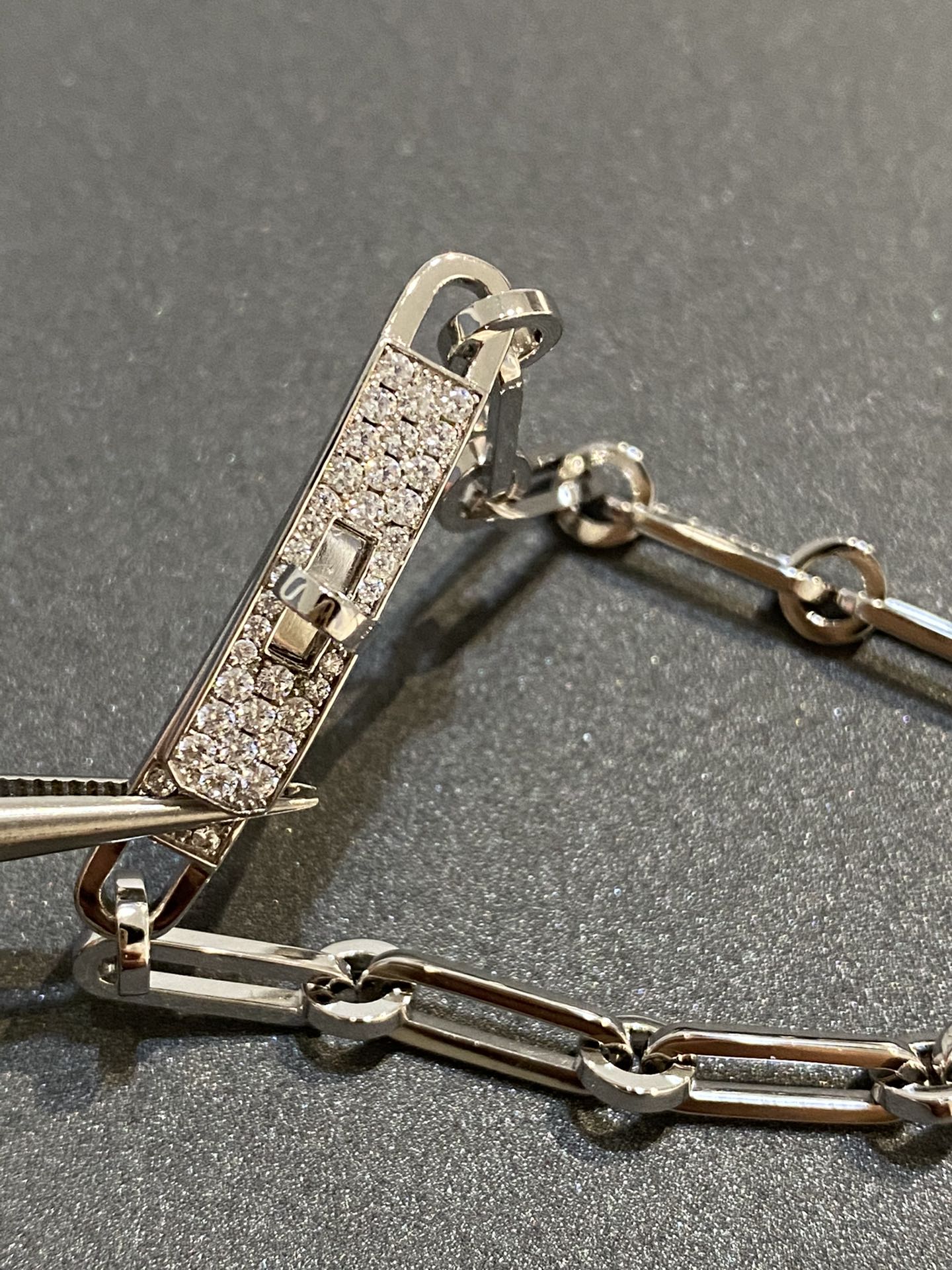 [Charm Aries Jewelry]CHAINE BRACELET SMALL MODEL DIAMOND
