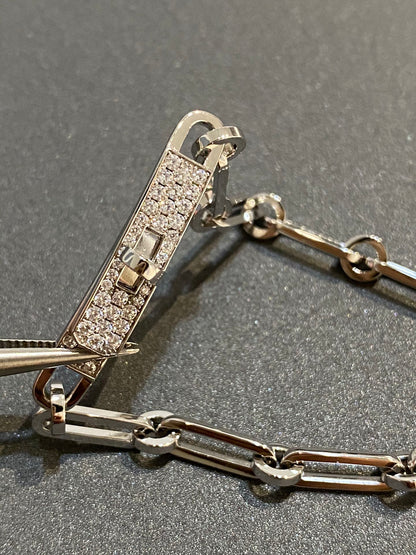 [Charm Aries Jewelry]CHAINE BRACELET SMALL MODEL DIAMOND