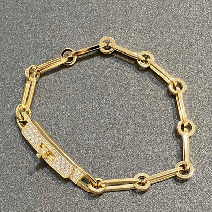 [Charm Aries Jewelry]CHAINE BRACELET SMALL MODEL DIAMOND