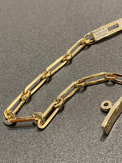 [Charm Aries Jewelry]CHAINE BRACELET SMALL MODEL DIAMOND