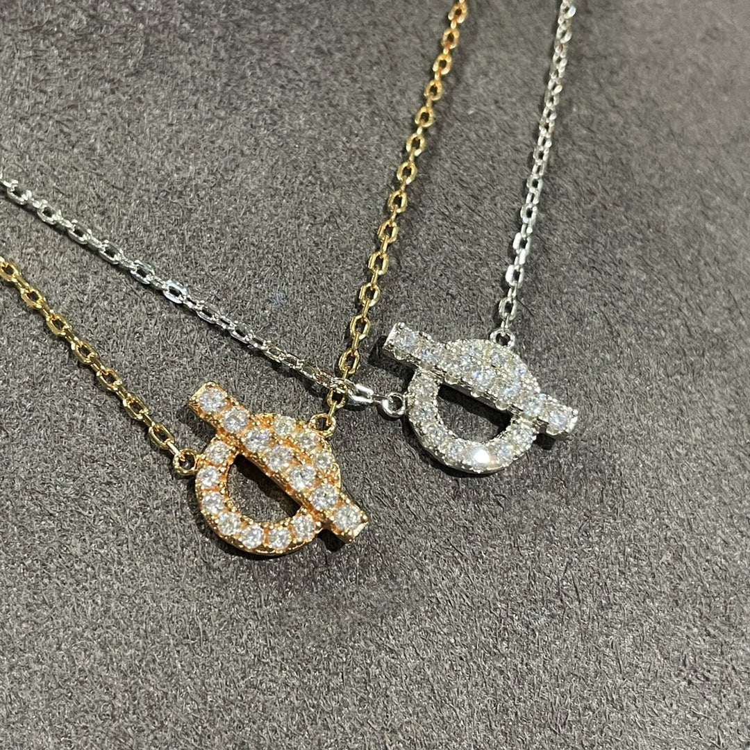 [Charm Aries Jewelry]ECHAPEE NECKLACE DIAMOND
