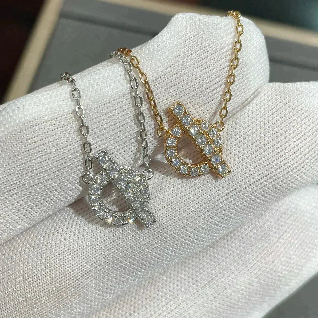 [Charm Aries Jewelry]ECHAPEE NECKLACE DIAMOND