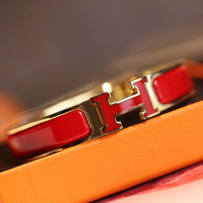[Charm Aries Jewelry]H BRACELET 12MM GOLD