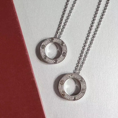[Charm Aries Jewelry]LOVE NECKLACE ADJUSTABLE SILVER
