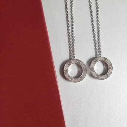 [Charm Aries Jewelry]LOVE NECKLACE ADJUSTABLE SILVER