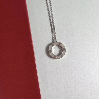 [Charm Aries Jewelry]LOVE NECKLACE ADJUSTABLE SILVER
