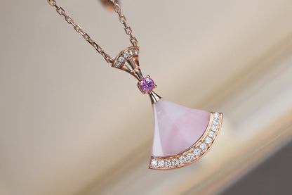 [Charm Aries Jewelry]DREAM NECKLACE PINK MOP DIAMOND